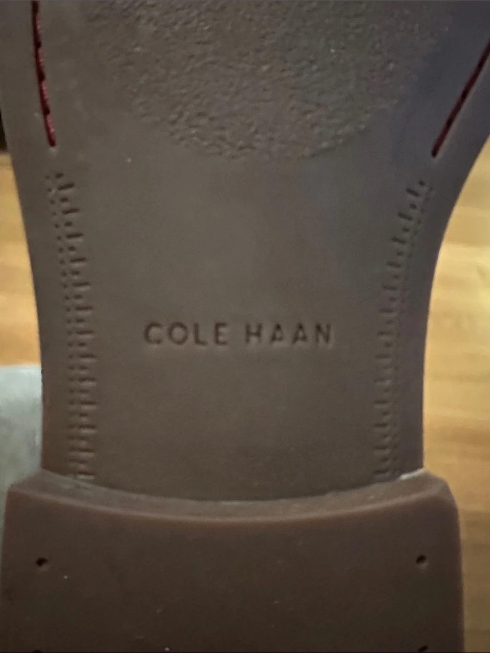 Cole Haan Brown Leather Chukka Boots with Red Laces